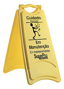 PLACA SINALIZADORA CAVALETE - INFORMATIVO DE MANUTENÇÃO
