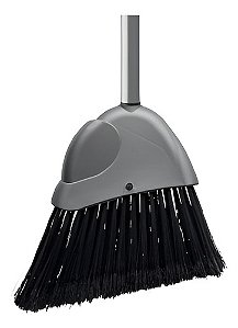 VASSOURA DE CANTO MULTIUSO COM CERDAS FIRMES E CABO LONGO - SUPERPRO