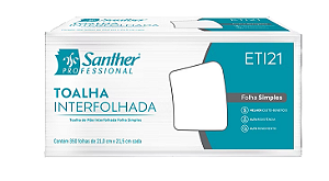 TOALHA INTERFOLHADA 2 DOBRAS FOLHA SIMPLES