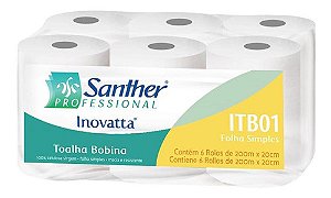 PAPEL TOALHA BOBINA ITB01 FS 6X200M - SANTHER