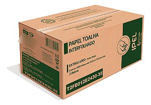 PAPEL TOALHA INTERFOLHADA 2 DOBRAS LAMINADO - IPEL
