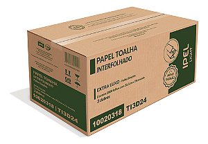 PAPEL TOALHA TRÊS DOBRAS FOLHA SIMPLES C/ 2000 FLS - IPEL