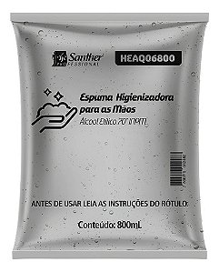 ESPUMA HIGIENIZADORA EXCLUSIVO QUARTZ 800ML - SANTHER PROFISSIONAL