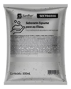 SABONETE ESPUMA 800ML - SANTHER PROFESSIONAL