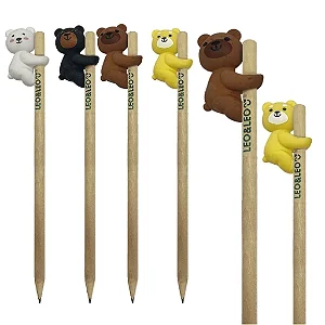 Lápis com Borracha de Ursinho (1 und)