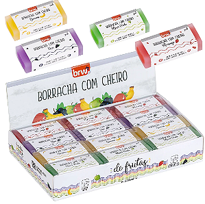 Borracha Transparente com cheirinho