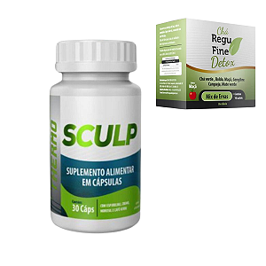 Sculp Thermo- 30 Caps- e Regu Fine Detox-Bem Estar Life