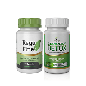 Regu Fine Groselha Negra 30 cáps. (Original) Inibidor + Green Energy Detox
