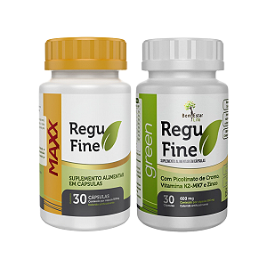 Regu Fine Maxx Termogênico + Regu Fine Green -Bem Estar Life