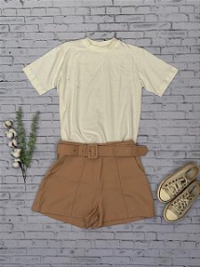 Shorts Alfaiataria com Cinto