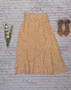 Saia Floral Envelope com Elástico Atrás