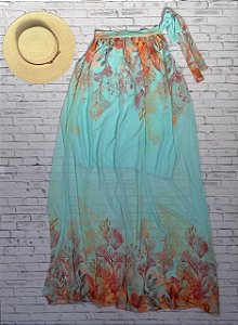 Vestido Moda Praia de Um Ombro