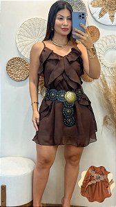 Vestido Macaquinho Boho Chique