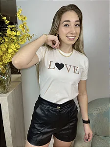 T-shirt Love – Off White