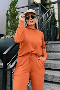 Conjunto Feminino Comfy Amêndoa