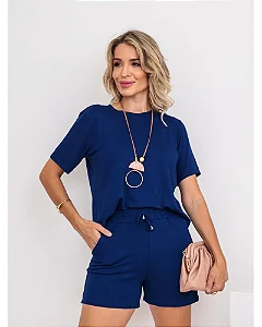 Conjunto Maia Liso Short e Blusa de Manguinha