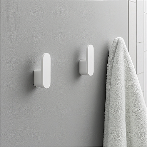 Kit 2 Uni Gancho De Parede Para Toalhas Bolsas Roupas Chaves