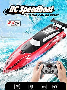 Barco de Controle Remoto RC Speed Boat 2.4 Ghz