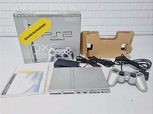 460- Console PS2 Playstation 2 Slim Prata