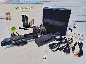 366- Console Xbox 360 slim funcionando perfeitamente