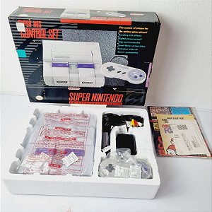 533- Console Super Nintendo SNES Control Set excelente