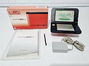 J112- Console Nintendo 3ds xl red FUNCIONANDO PERFEITAMENTE