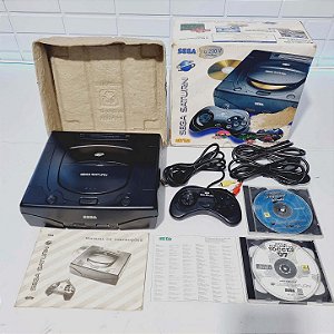 j116- Console Sega Saturn Tectoy em excelente estado