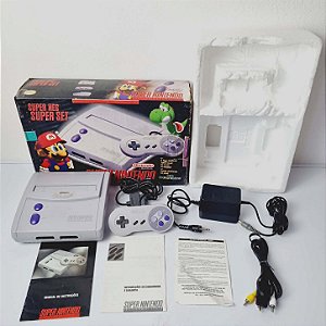 J140- Console Super Nintendo Baby AV funcionando perfeitamente