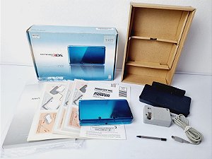 J155- Console Nintendo 3ds old azul com caixa