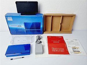 544- Console 3DS old cobalt blue + Samsung evo plus 128gb