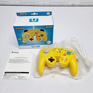 Controle Nintendo Wii Wiiu Hori Edição Especial Pikachu