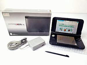 J168- Console 3DS XL preto funcionando perfeitamente