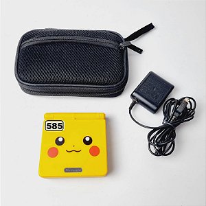 585- Console Gameboy Advance SP tela IPS ed Pikachu GBASP