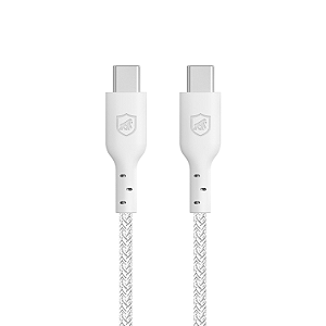 CABO ULTRA SAFE BRANCO TIPO-C / TIPO-C 1,5M 6 ANOS DE GARANTIA GSHIELD
