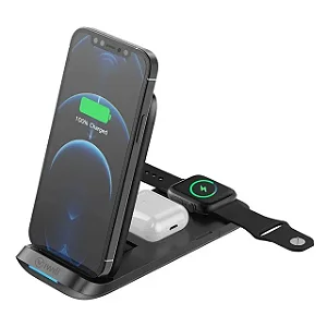CARREGADOR SEM FIO 3 IN 1 FOLD CHARGER IWILL