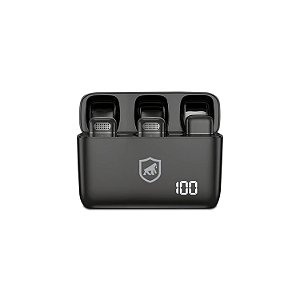 MICROFONE DE LAPELA PROFISSIONAL SEM FIO SURVIVOR TIPO C C/ ADAPTADOR LIGHTNING