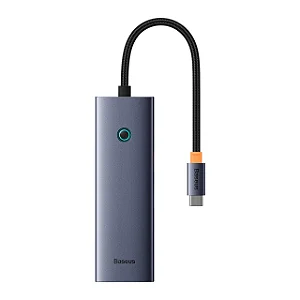 HUB USB-C 4 EM 1 COM RJ45, USB 3.0 E PD 100W - BASEUS