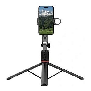BASTÃO DE SELFIE WIWU COM LED E TRIPÉ 180CM PRETO