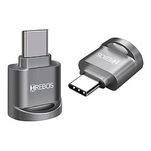 ADAPTADOR HREBOS TIPO C PARA CARTÃO MICRO SD LEITOR OTG HS-661
