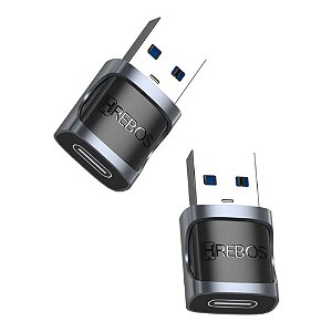 ADAPTADOR OTG HREBOS ECHOLINK USB-A PARA TIPO C 5GBPS AD-706