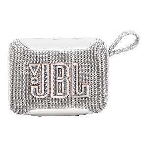 CAIXA DE SOM BLUETOOTH JBL GO 5 BRANCA À PROVA D'ÁGUA IP68 COM ILUMINAÇÃO AMBIENTE