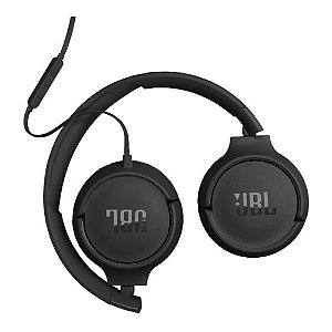 FONE DE OUVIDO COM FIO JBL TUNE 520C USB-C PRETO COM MICROFONE