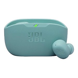 FONE DE OUVIDO BLUETOOTH JBL WAVE BUDS 2 VERDE-ÁGUA COM CANCELAMENTO DE RUÍDO
