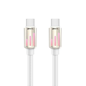 CABO HREBOS MECHANICAL LED 60W USB-C X USB-C 1,8M BRANCO CB-377C