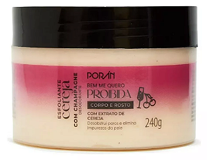 Esfoliante Corpo E Rosto Cereja com Champagne Porán 240g