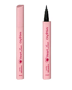 Caneta Delineadora Preta Heart Liner City Girls