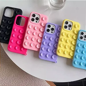 Capa Ventosa de Silicone - Virginia Que Gruda - Para IPhone11 12 13 14 15 16 pro/pro max/plus Silicone Capa