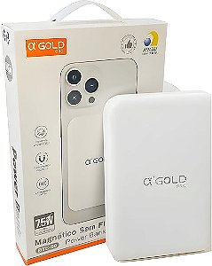 Carregador Portátil Magnético Powerbank Indução 5000 Mah Qualidade Premium Rápido Compatível iPhone