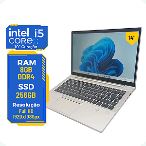 Notebook Hp Elitebook 840 G7 Core I5 10ª 8gb Ssd 256gb 14