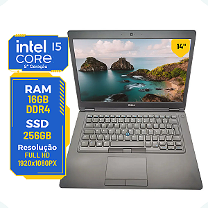 Notebook Dell Latitude 5490 Core I5 8ªg 16gb Ssd 256gb 14